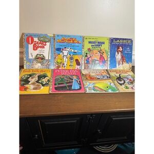 Little Golden Books Collection Sesame Street Buck Rogers Mickey  Lot of 8 books